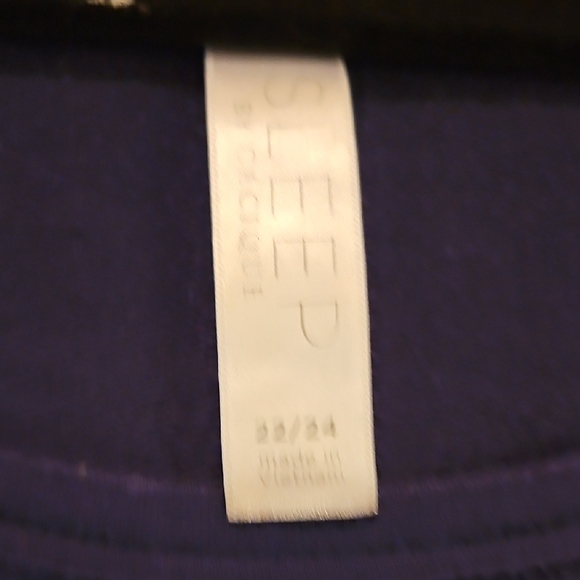 Cacique Blue and White Pajama Sleep Shirt Relaxed Fit - Picture 10 of 11